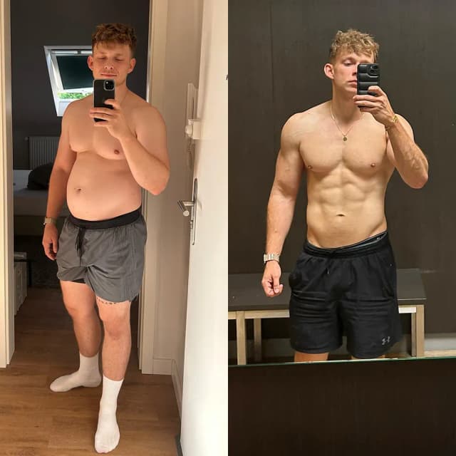 Before and after of Marcel's client #8